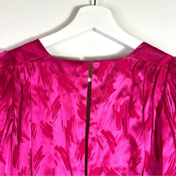 NWT Ronny Kobo Eugenia Jacquard Top Silk Blend Pink Size Small - Picture 12 of 16